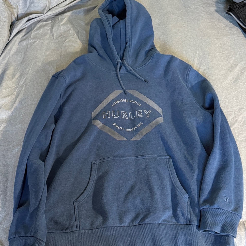 Bundle of 2 Hurley Indigo Pullover Hoodie with Logo